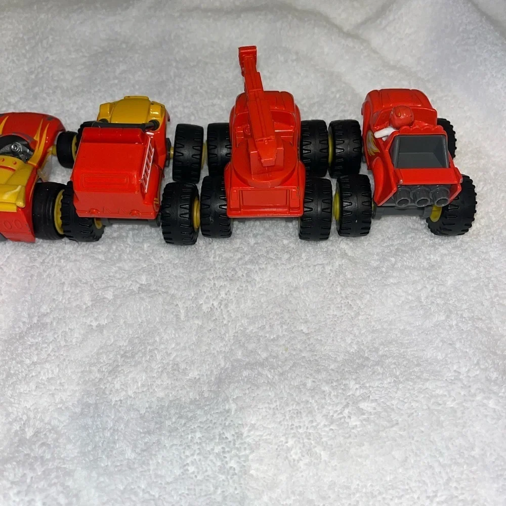 Blaze And Monster Machines 2014 Diecast Lot Of Blaze toy trucks, cars and AJ